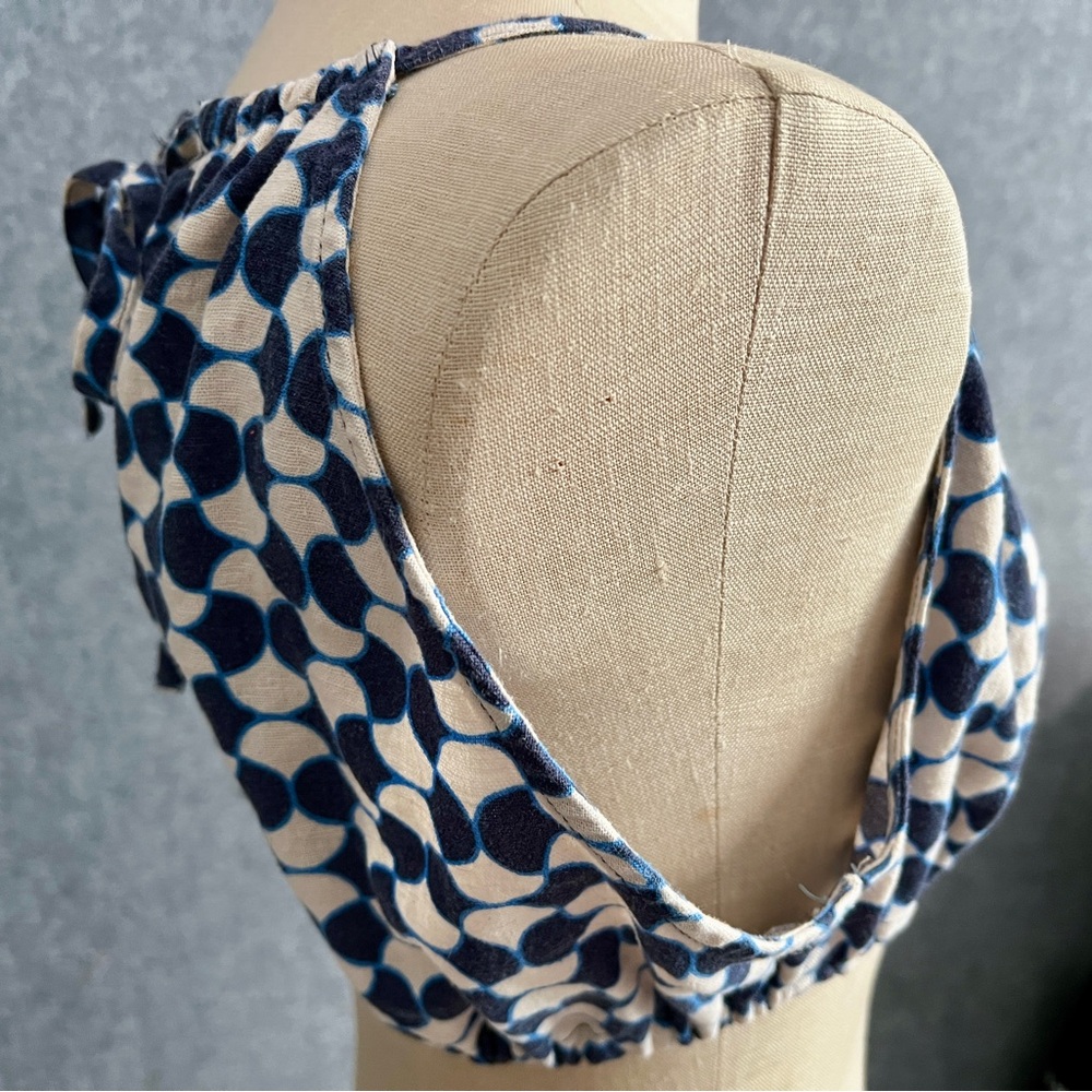 Blue Linen Crop and Skirt Matching Set - Picture 7 of 17